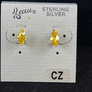 1ct TW Citrine Earrings in .925 Sterling by Beau